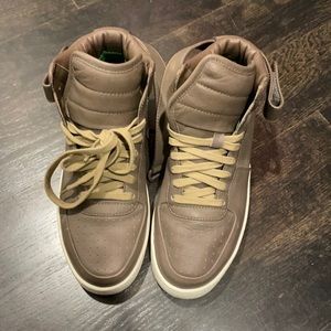 Celine brown leather air force high top womens 39